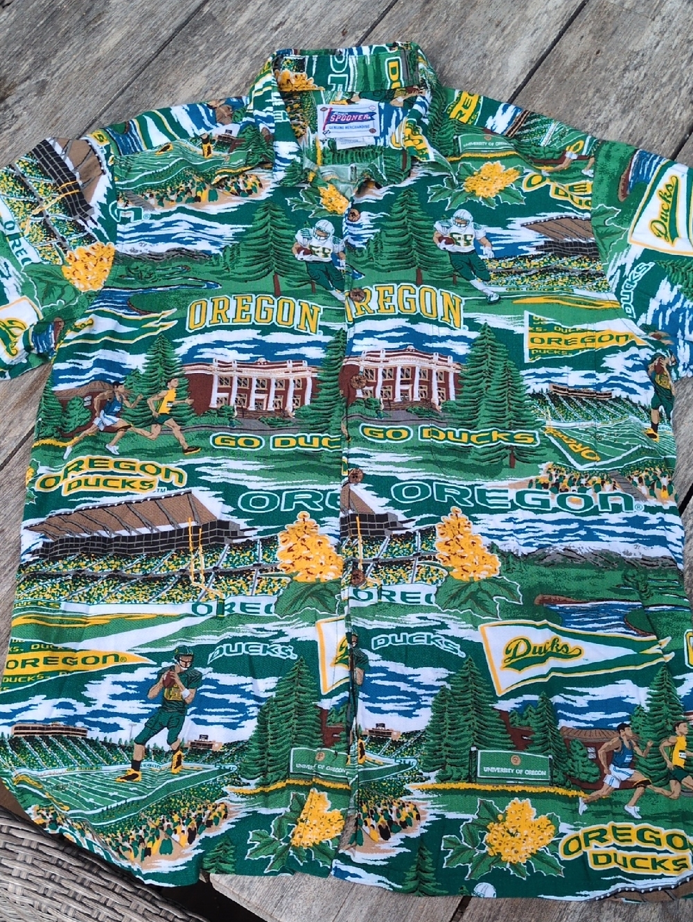 Reyn Spooner Oregon Ducks Shirt Small - Picture 2 of 7